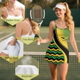 thumbnail image 6 of Yuyamidu Jamaican Flag Tennis Dresses for Women Size 2XL Stylish Athletic Dress with Shorts Soft Spaghetti Straps Workout Dress Summer Golf Outfits, 6 of 7