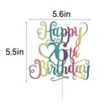 thumbnail image 3 of Topper para pastel LVEUD Feliz 6.º Cumpleaños con brillo, 3 of 7