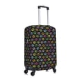thumbnail image 3 of Daiia Colorful Paw Luggage Cover, Thickened Washable Travel Luggage Covers, Elastic Unique Baggage Covers for 18-20 inch Luggage-Small, 3 of 9