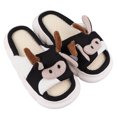 thumbnail image 2 of Zapatillas de lino para mujer, lindas diapositivas de vaca de dibujos animados Zapatillas de vaca para mujer Zapatillas de lino para mujer Probadas y confiables, 2 of 8