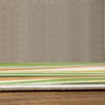 thumbnail image 3 of Vintage Turkish Area Rug, Retro Vibrant Stripes Funky Lines Design Patterns Abstract Print, Soft Carpet for Living Room Decor with Distressed Look, 4' X 5.7', Apple Green, by Ambesonne, 3 of 4