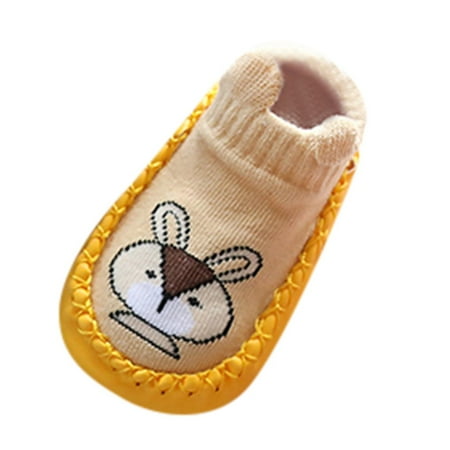 

Relanfenk Baby Shoes for Boys Girl Cartoon Animal Girls Anti-Slip Socks Slipper Boots Shoes