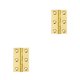 thumbnail image 2 of Speravity Bisagras 6 Agujeros de montaje Conector de puerta Herramienta de hardware Cerradura de muebles Bisagra de ventanas sólidas para Ciego/2in/Latón 2Conjunto, 2 of 6