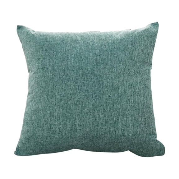 Cinvoph 16"x16" Linen Lumbar Pillow Solid Color Soft Breathable Washable Modern Home Decor for Sofa Living Room Bedroom Bedside Backrest Sofa Cushion, B#Green