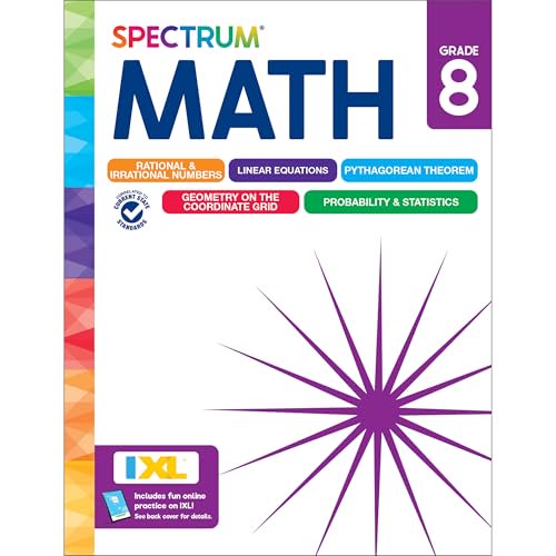 Pre-Owned Spectrum Math Workbook, Grade 8 (Paperback) 1483871517 9781483871516