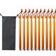 thumbnail image 1 of Tienda de campaña al aire libre, cortina de cielo, clavo de tierra, juego de bolsa de tela de aleación de aluminio, para acampar, tienda de campaña de tres bordes, clavo atrevido con cuerda, 1 of 7