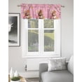 thumbnail image 2 of Squirrel Gifts, Kitchen Curtain Valances for Windows Farmhouse Short Curtains, Christmas Snowflake Colorful Balls Rod Pocket Valance Curtain for Bedroom Cafe Living Room 42"x18", 2 of 8