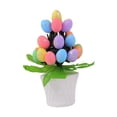 thumbnail image 3 of Huevos de Pascua artificiales Adorno de bonsai Suministros de decoración del hogar Decoración decorativa de Pascua para vacaciones en interiores Puntos de plata, 3 of 8