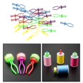 thumbnail image 4 of 30 piezas de soportes de bobina de plástico Clips de carrete titular de accesorios de la carrete abrazaderas de bobina BLESIY Soportes de hilo de bobina, 4 of 8