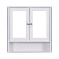 thumbnail image 2 of Algherohein Bathroom Cabinet Storage with Mirror,Medicine Cabinet over The Toilet Shelf,White, 2 of 8