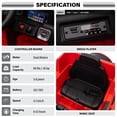 thumbnail image 3 of Voltz Toys Licensed Mercedes Benz G63 12V Kids Ride On Car, Electric G Wagon Power Wheels for Toddlers with Parental Remote Control, Luxury Toy Truck with LED Lights, Music, Red, 3 of 6