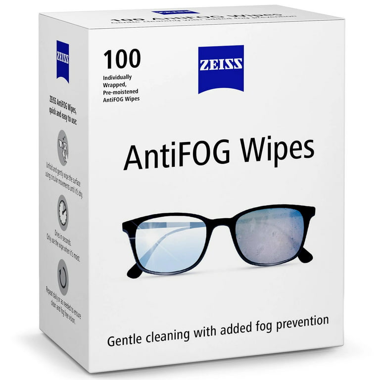 100Pcs/Box Anit-fog Glasses Anti Fog Wipe Lens Wipes Cleaning Anti-Fog Lens  Wipes Disposable Sunglasses Glasses Cleaner Wet Wipe - AliExpress