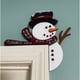 thumbnail image 5 of Decoración navideña para puerta 2024 Fiudx divertido muñeco de nieve Papá Noel marco superior de la puerta, 5 of 6