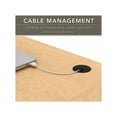 thumbnail image 3 of Cabot Modern Corner Desk with Hutch, includes File Drawer and Storage Shelves in Natural Maple, 3 of 8