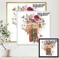 thumbnail image 4 of Designart 'Wildflowers With Vintage Old Books' Farmhouse Framed Canvas Wall Art Print, 4 of 5