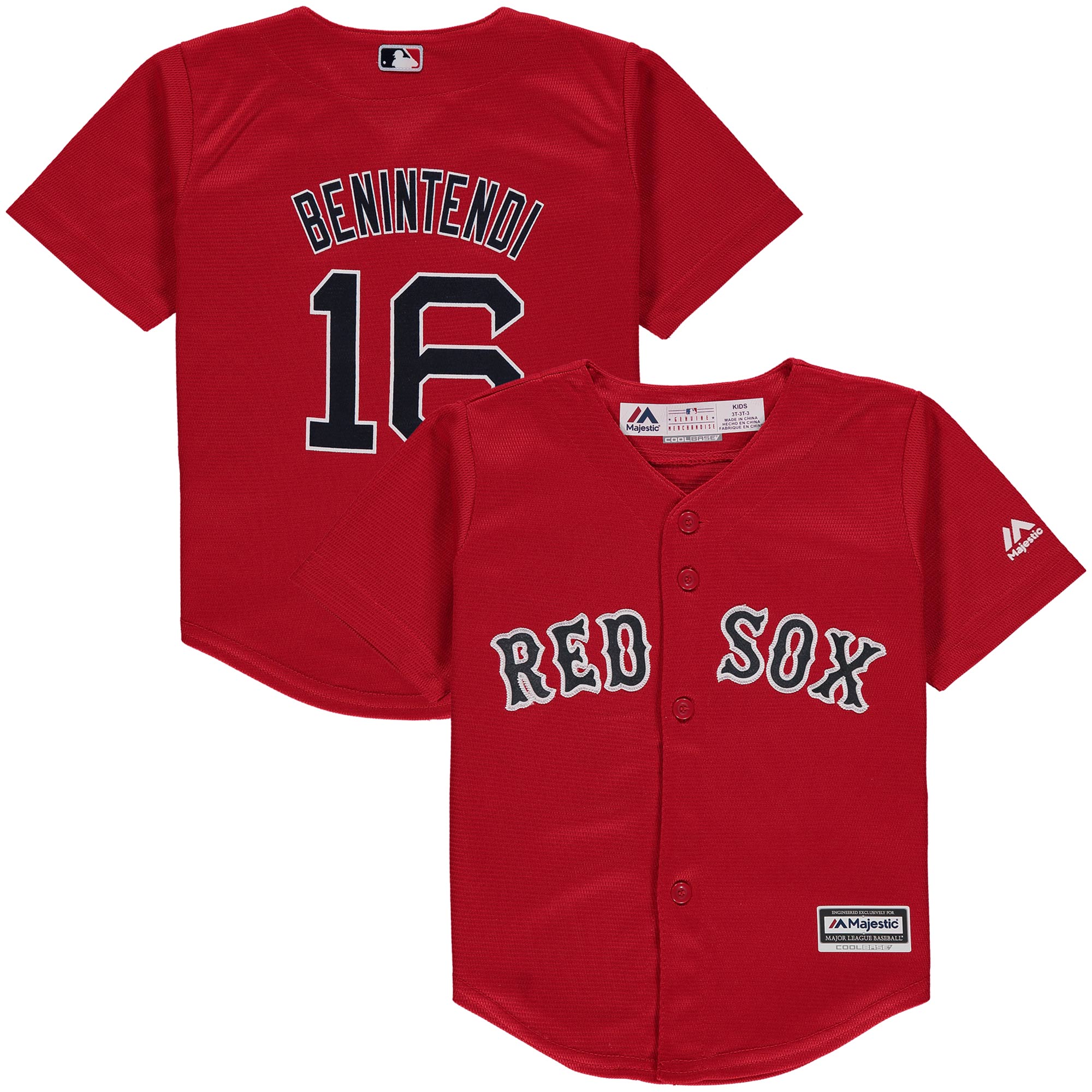 MLB Fan Apparel & Souvenirs BENINTENDI BOSTON RED SOX YOUTH SMALL THROWBACK JERSEY NEW MAJESTIC