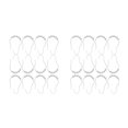 thumbnail image 3 of Wosthever 12 piezas de ganchos enrollables para cortina de ducha, ganchos para barra de baño, anillos, accesorios universales para habitación del hogar, Type2 NO2 Wosthever CBP227740, 3 of 6