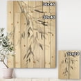 thumbnail image 3 of Designart 'Abstract Simplist Bamboo Leaves IV' Cabin & Lodge Print on Natural Pine Wood, 3 of 3