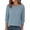 Dusty Blue, variant on Long Sleeve Shirts for Women Waffle Knit Tops Fall Fashion Dressy Casual Loose Tunic Blouse Winter Clothing