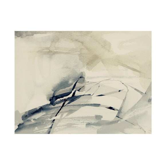 Trademark Fine Art Victoria Barnes  Neutral with Marks I Canvas Wall Art