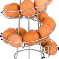 thumbnail image 4 of Kitchen Egg Rack, Spiral Basket, Iron Practical Storage Rack Silver Gray, 4 of 7