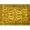 thumbnail image 1 of Ahgly Company Machine Washable Indoor Rectangle Persian Yellow Traditional Area Rugs, 7' x 10', 1 of 4