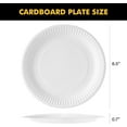 thumbnail image 3 of HLONK Disposable Paper Plates 8.5 Inch [200 Count]  White Uncoated Plates for Party  8.5" Paper Plate Bulk, 3 of 9