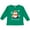 Kelly Green, variant on Feliz Navidad Cute Winter Penguin in Hat and Scarf Boys or Girls Long Sleeve Toddler T-Shirt