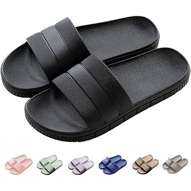 Zapatillas, sandalias, zapatillas de verano antideslizantes para hombre y mujer, baño, pareja, calzado informal de playa
