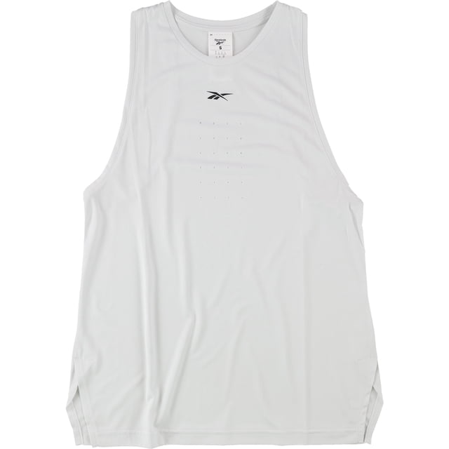 Camiseta de tirantes perforada Reebok para mujer gris pequeña