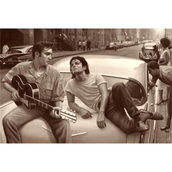 Hot Stuff Enterprise B096-24x36-NA 24 x 36 in. Elvis Michael Posters