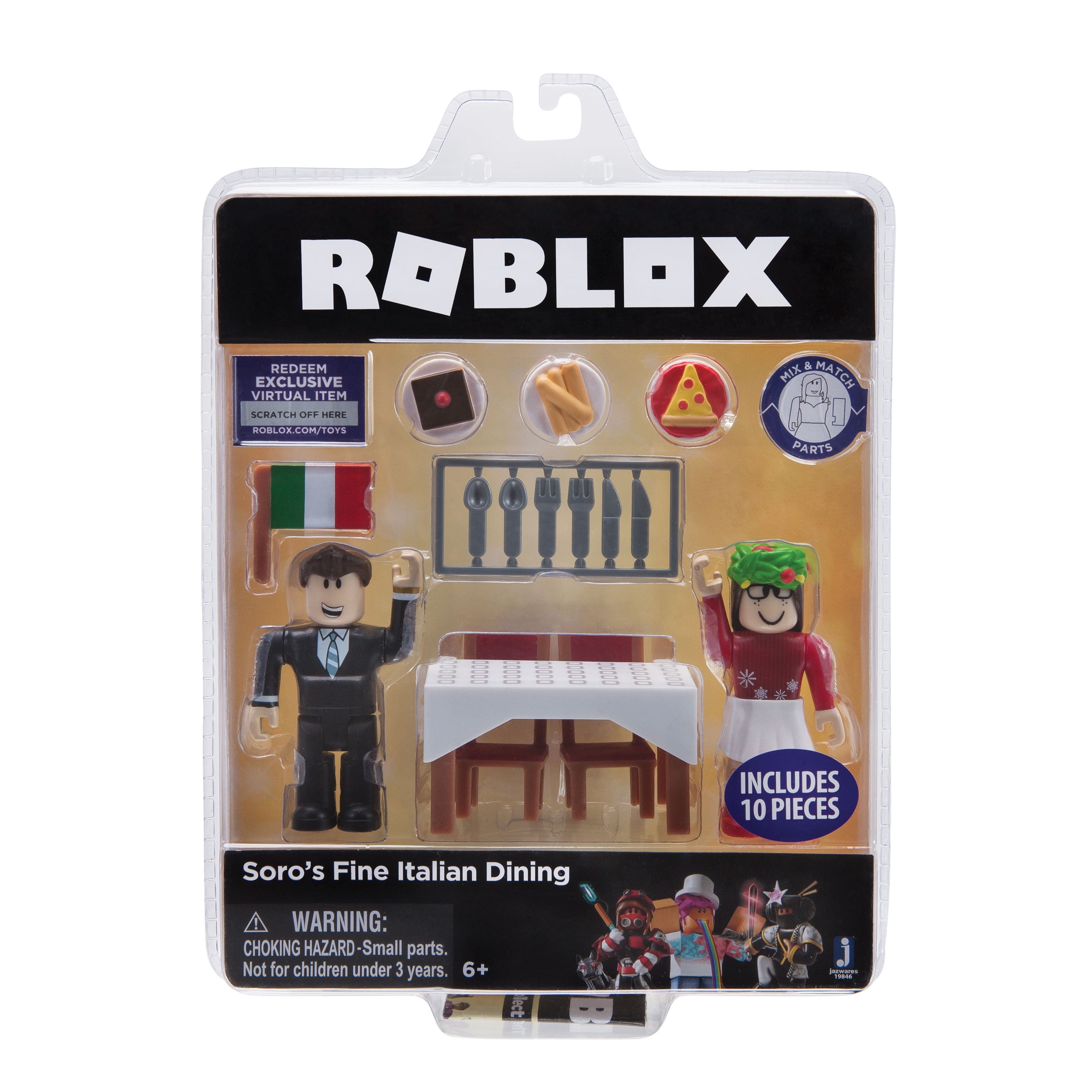 Roblox Celebrity Collection Soro S Fine Italian Dining Game Pack Includes Exclusive Virtual Item Walmart Com Walmart Com - indoor pond roblox