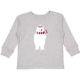 thumbnail image 3 of Inktastic Polar Bear, Cute Bear, Bear with Scarf, Hat Boys or Girls Long Sleeve Toddler T-Shirt, 3 of 5