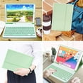 thumbnail image 7 of Timoom Touchpad Keyboard Case for 10.2" 8th/7th Gen, Air 3, Pro 10.5, 7 Color Backlit Slim PU Case Wireless Bluetooth Stand Removable Keyboard Shell Cover for iPad 10.2"/Pro 10.5", 7 of 7