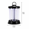 thumbnail image 3 of Electric Mosquito Zapper, Electric Bug Zapper, Led Usb Rechargeable Black Bug Zapper Light, Outdoor Indoor Insect for Patio Backyard Home, 1 Pack, 3 of 5