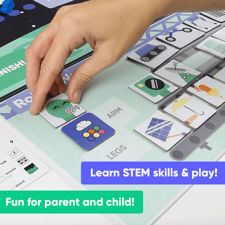 OjO Robot Workshop Board Game and Stem Projects for Kids | STEM Activities for Kids Ages 5-7 | Learning & Educational Toys for Boys & Girls | Smart Games for Brain Developing and Engineering Skills