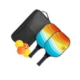 thumbnail image 3 of QualitChoice Pickleball Rackets Set 4 Balls Paddleball Racquet Includes High Visibility Color Balls For Enhanced Play Graduations, 3 of 6