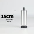 thumbnail image 3 of Aluminum Alloy Adjustable Furniture Legs, Sofa Legs Replacement Legs for Armchair, Cabinet, Couch, Dresser(Set of 4) - Silver 15cm, 3 of 6