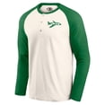 thumbnail image 2 of Men's Darius Rucker Collection by Fanatics Cream/Green New York Jets Raglan Henley Long Sleeve T-Shirt, 2 of 3