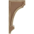 thumbnail image 2 of Ekena Millwork 3 1/4"W x 4"D x 8"H Diane Recessed Wood Vintage Decor Corbel, Weathered Brown, 2 of 6