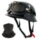 thumbnail image 1 of Casco de moto DLPACKJ, estilo alemán, media calavera, 1 of 6