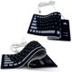 thumbnail image 5 of Teclado de silicona enrollable, impermeable, 103 teclas, cable USB, 5 of 5