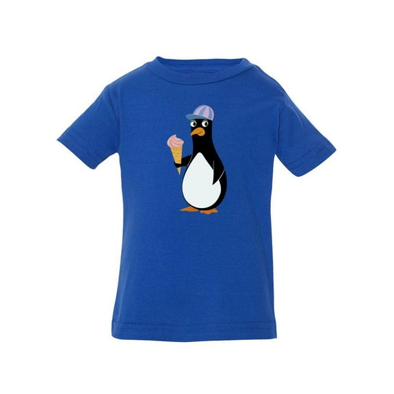 Cute Penguin With Ice Cream T-Shirt Infant -Image by Shutterstock, 18 Months