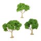 thumbnail image 1 of 3 piezas de paisaje de árbol en miniatura para paisaje de ferrocarril en miniatura árboles de flores blancas, 1 of 9