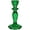 DARK GREEN, variant on Talking Tables Dusky Pink Glass Candlestick Holder | Ribbed 3 Tier Taper Candle Stand for Home Décor, Accessories, Table Decorations, Indoor or Outdoor Dinner Party, Birthday, Wedding