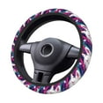 thumbnail image 2 of Naloa Colorful Bulldog Elastic Steering Wheel Cover, Auto Steering Wheel Cover – 15 Inch, Fit Suvs,Vans Cars,Trucks, 2 of 6