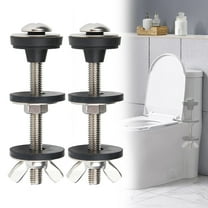 NANDIYNZHI Clearance 2Pcs Toilet Tank to Bowl Kit Heavy Duty Toilet Stainless and Rubber Washers Gaskets with Extra Long Nut Screw for Fastening Clearance Sale