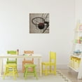 thumbnail image 2 of Stupell Industries Be The Ball Basketball Canvas Wall Art, design by Kim Allen, 17 x 17, 2 of 7