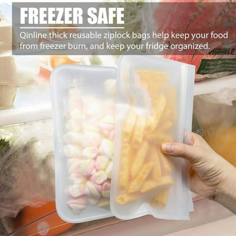 Zip Lock Leakproof Reusable Food Freeze Storage Bag Sandwich