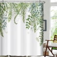 thumbnail image 2 of Sage Green Shower Curtain for Bathroom Plant Botanical Eucalyptus Leaf Watercolor Greenery Leaves Floral Bathroom Curtain Waterproof Fabric Shower Curtain Sets 72×72 Inches, 2 of 6